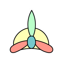 Vector Crown Reyes Magos hand drawn doodle style, isolated on white background.