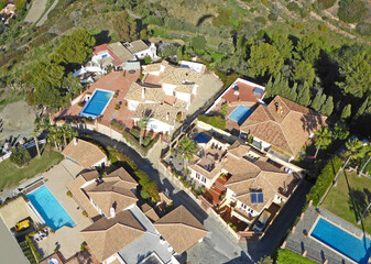 Fototapeta na wymiar Aerial view of La Herradura, Spain