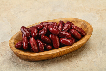 Canned red Kidney in the bowl