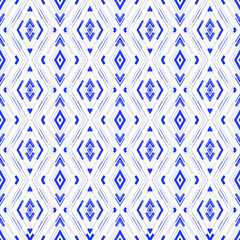 Geometric vector seamless pattern. Ethnic. Abstract wallpaper.