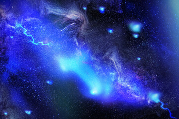 Milky way background, night sky with stars
