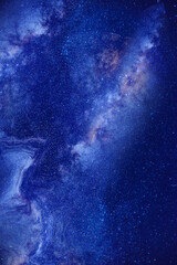 Milky way background, night sky with stars
