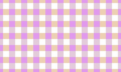 Gingham pattern Seamless vichy check plaid graphic for scarf, tablecloth, wrapping, packaging, or other modern decorative summer fabric fashion design Vector illustration background