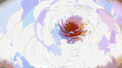 Waterlily Botanical Flower 3D Rendering