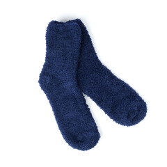pair of socks isolated on white background.