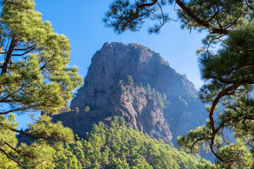 Mountains on the Canary Island of La Palma