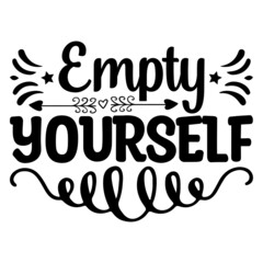 Empty Yourself Svg