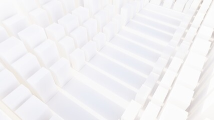 Architecture background white city buildings models 3d rendering