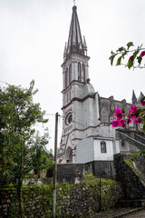iglesia católica en el pueblo mágico de Cuetzalan en Puebla México