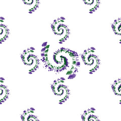 Tie dye patterns Batik brush seamless and repeat pattern design. Spiral Acrylic Illustration Pattern. Shibori. Orchid Smoke Fashion Abstract- 679.