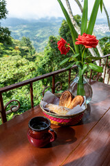 Tradicional café mexicano de Cuetzalan Puebla