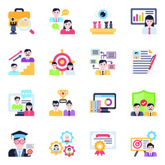 Pack of Business Flat Icons

