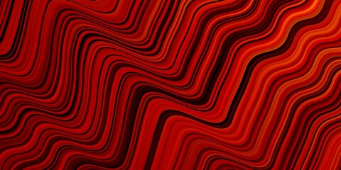 Fototapeta premium Dark Red, Yellow vector background with wry lines.