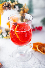 mulled wine sparkling holiday christmas cocktail party grog wine spices new year drink cinnamon...
