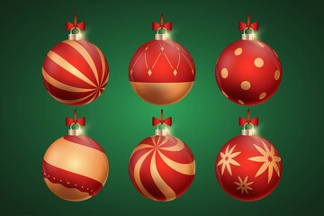 realistic christmas ball ornament vector design illustration