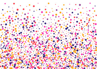 Red Colour Dot Wallpaper. Round Happiness Background. Pink Confetti Random. Circle Purple Prize Texture. Splatter Frame.