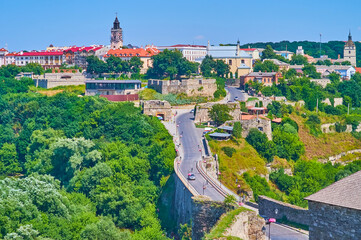 The Castle Bridge and Smotrych River Canyon, Kamianets-Podilskyi, Ukraine