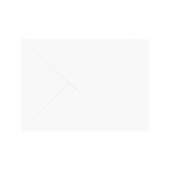 White realistic envelope vector illustration