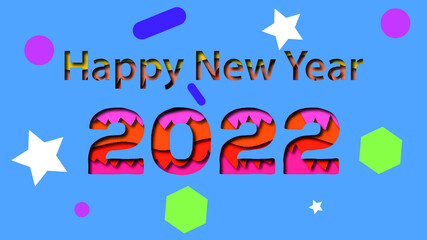Happy new year 2022 wish card