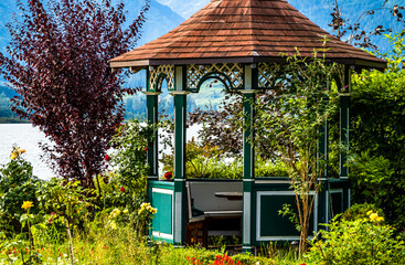 old pavilion at a park