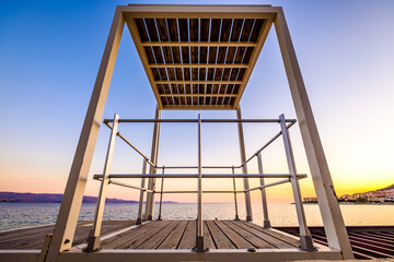 wooden lookout tower