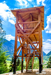 wooden lookout tower