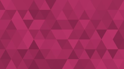 Geometric triangular pattern background in carmine tones