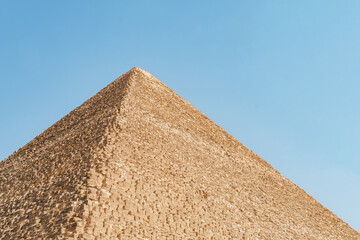 Fototapeta na wymiar landscape of giza plateau with pyramids at background