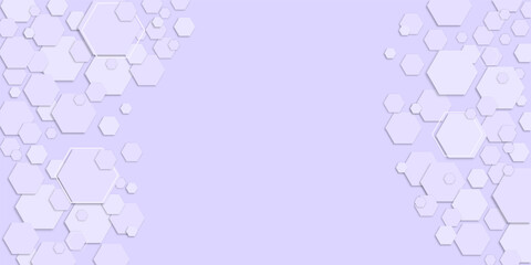 Hexagon background with multiple independent components
