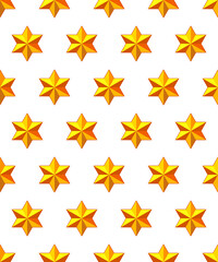 Six pointed star pattern