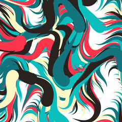 Abstract Perlin Noise Geometric Pattern generative computational art illustration