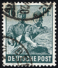 Postage stamps of the German Empire. Stamp printed in the German Empire. Stamp printed by German Empire.