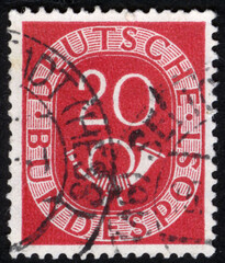 Postage stamps of the German Empire. Stamp printed in the German Empire. Stamp printed by German Empire.