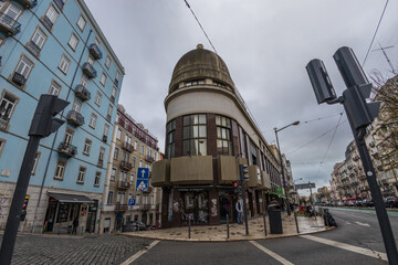 Fototapeta na wymiar Ruas do centro da cidade de Lisboa, Portugal.