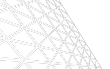 abstract architecture 3d drawing