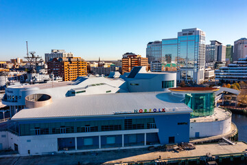 aerial view of norfolk 