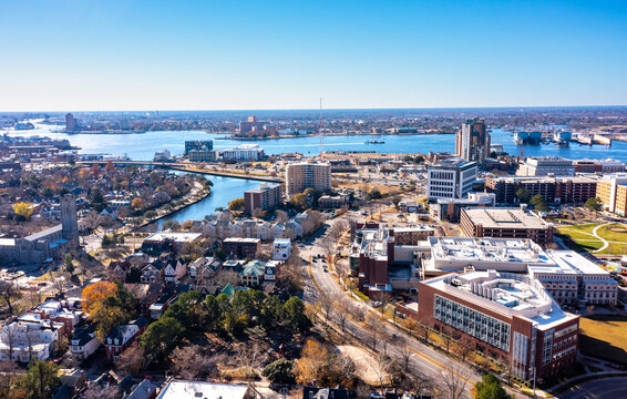 Aerial View Of Norfolk Virginia