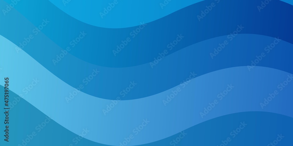 Wall mural light blue vector layout with circular arc.