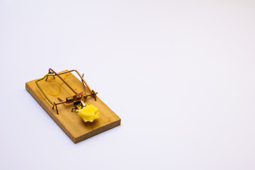 mousetrap isolated on white background
