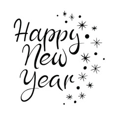 lettering illustration happy new year