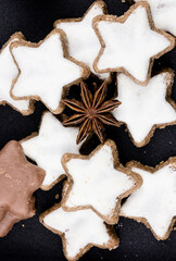 Christmas cookies closeup