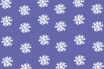 Seamless pattern with snowflakes. Color purple. Can be used for background.