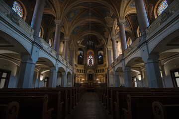 Fototapeta premium Plzen, Czech Republic, June 2019 - Internal view of the Great Synagogue 