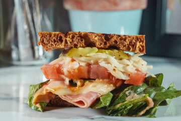 Ham Sandwich on Toast