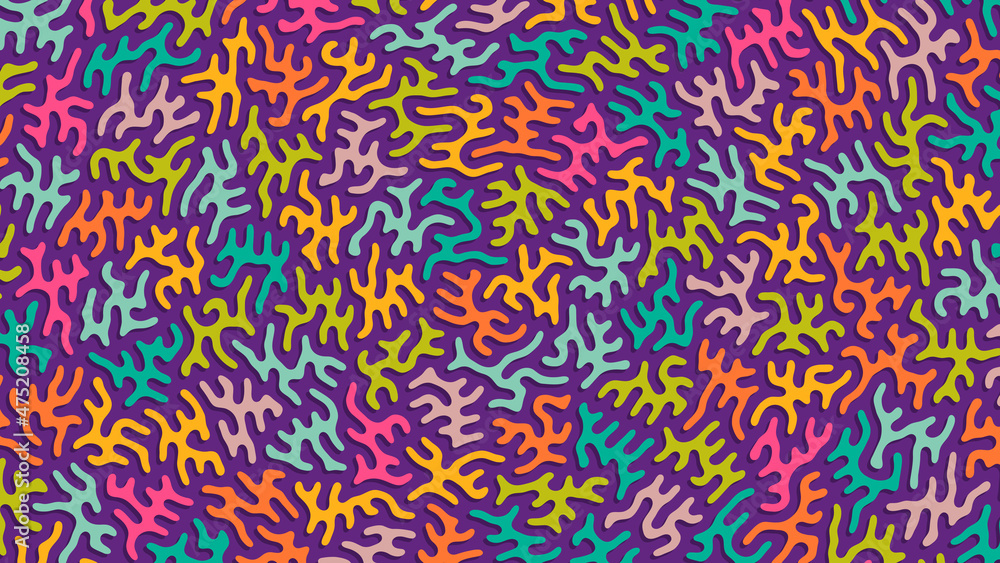 Aufkleber creative background for children or trendy design with funny crazy distorted blobs. colorful abstrac