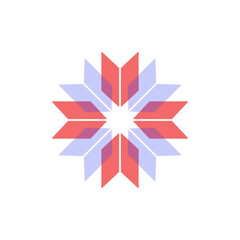 Snowflake icon vector illustration for design
