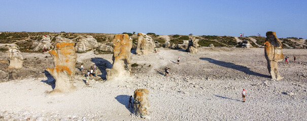 Rauks on the island of Faaroe Sweden