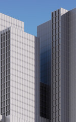 Plakat Urban building during the day, modular building,3d rendering.