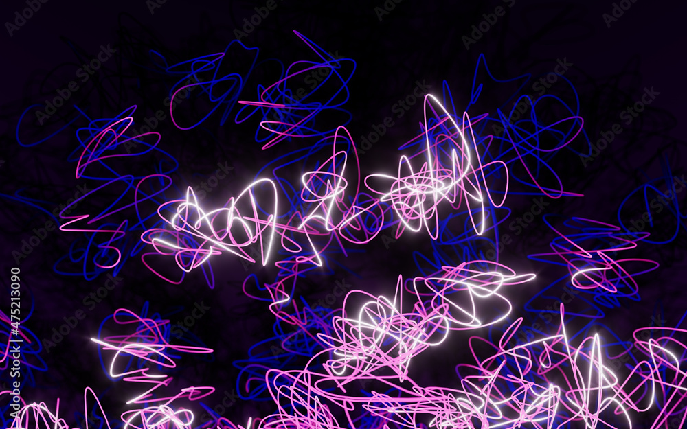 Aufkleber abstract lines intertwine, 3d rendering.