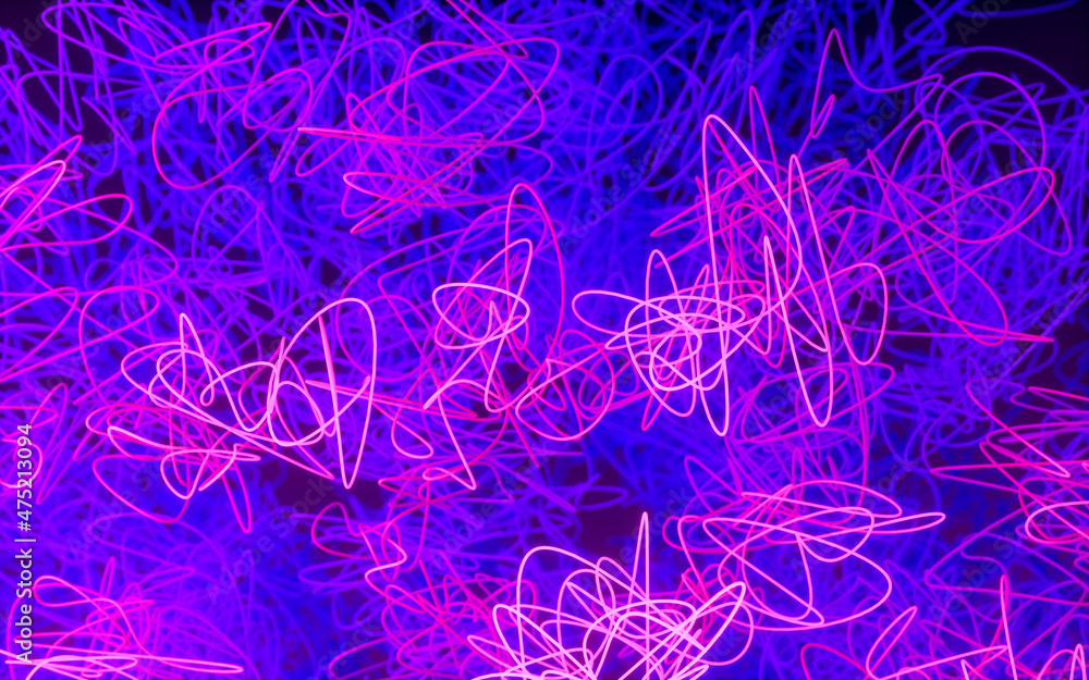 Poster abstract lines intertwine, 3d rendering.